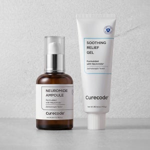 큐어코드 수분 장벽 2종 [앰플+수딩젤] 속보습 속건조 진정 케어