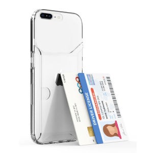 1+1 카드 2장 슬라이드 젤리 케이스 카메라보호 투명, 아이폰7 플러스