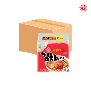 오뚜기 김치라면 한박스 120g x 40개입 라면