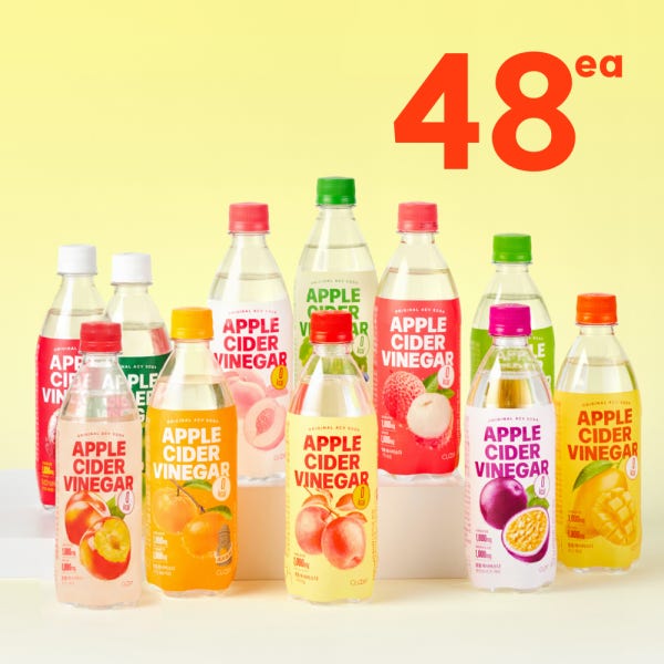 클룹 애사비소다 제로 탄산음료 11종 500ml 48개