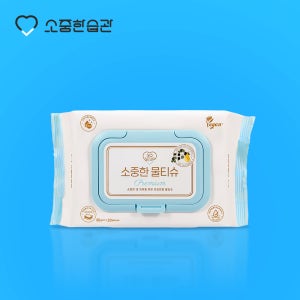 휴대용 안심 비건 아기 물티슈 소중한습관 프리미엄 소중한 물티슈 저자극 20매 12팩