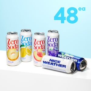 [슈퍼적립] 클룹 제로소다 제로 탄산음료 6종 500ml, 48개