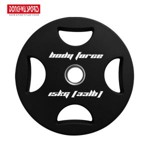 바디포스 TPU 4홀 중량원판 50mm 바벨 플레이트 15kg