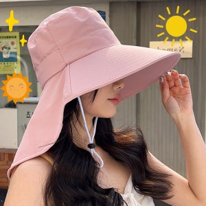 여성봄모자 끈모자 넓은챙모자 여름벙거지 버킷햇 여행