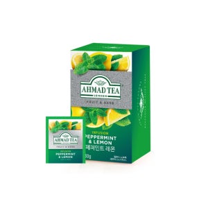 아마드 페퍼민트 레몬 20티백 상쾌한 블렌딩 허브차