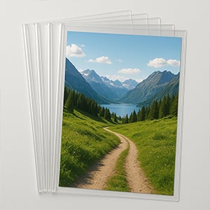 [삼영피피] 둥근쫄대화일 A4 반투명 6mm, 8mm 10매