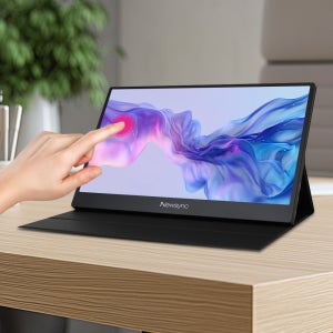 비트엠 Newsync P140FT 포터블 멀티뷰 HDR 무결점 31cm IPS 광시야각 FHD 60Hz 5ms 스피커 내장 10포인트 멀티터치 휴대용 포터블 터치 모니터
