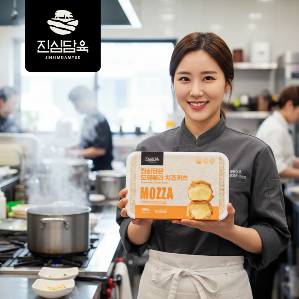 진심담육 돈까스 등심 치즈 냉동 돈가스
