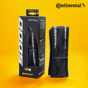 컨티넨탈 5000S TR 자전거 로드 튜블리스 타이어 700 x 25C 블랙