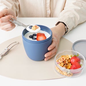 [1+1] 인블룸 투웨이 요거트 런치박스 밀프랩 도시락 도시락용기 600ml