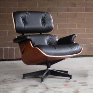 임스 라운지 체어 스툴 세트 1인 Eames Lounge 안락 의자 PU