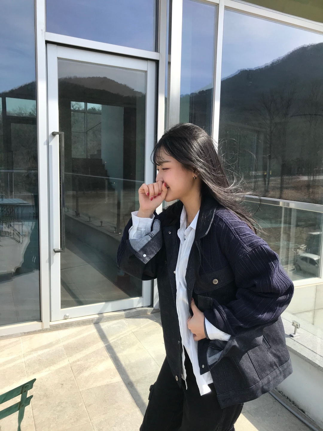 [Unisex] 남녀공용 니티드데님 자켓 2CR