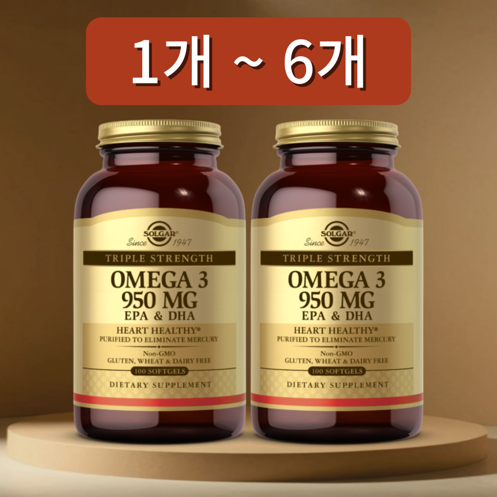 <b>솔가 오메가3</b> 950mg EPA DHA 100캡슐, 2개