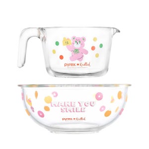파이렉스 노티드 계량컵 1000ml+믹싱볼 2400ml