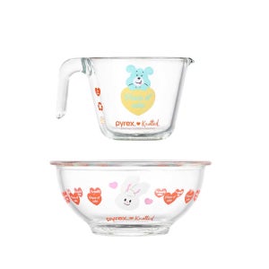 파이렉스 노티드 계량컵 250ml+믹싱볼 880ml