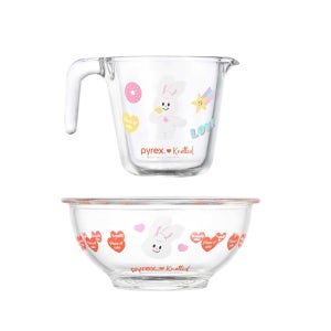파이렉스 노티드 계량컵 500ml+믹싱볼 8800ml
