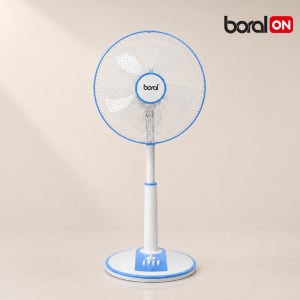 보랄 14인치 스탠드 선풍기 5엽날개 강력모터 저전력 좌우회전 팬