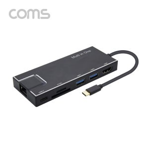 C타입 7in1 멀티포트 USB허브 기가랜 4K HDMI 노트북확장분배기 FW764LC