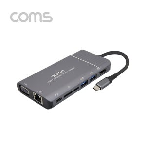 C타입허브 7in1 USB멀티포트 VGA HDMI 기가랜 노트북확장분배기 FW697LC