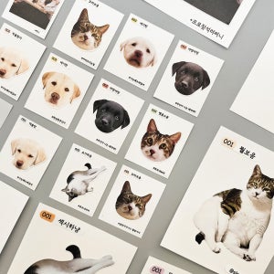 띠부띠부씰 반려동물 인물 커스텀 아이돌 굿즈 방수스티커 소사이즈