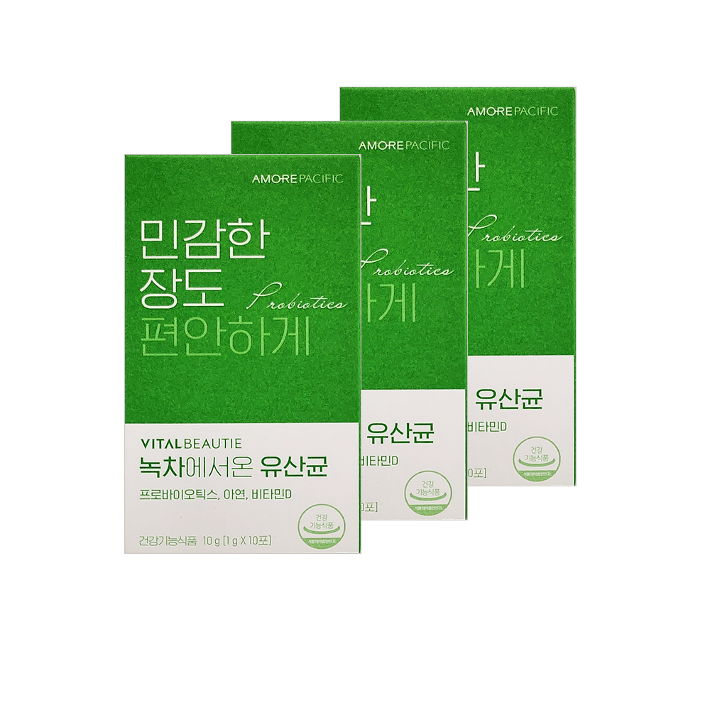 바이탈뷰티 녹차에서 온 유산균 10포x3개 (30일분) (시음용)