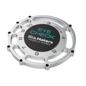 아이체크 볼마커 퍼팅 거리측정 골프 선물세트 1P 실버블루