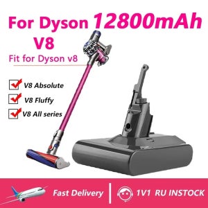 절대 동물 리튬 이온 진공 청소기 충전식 배터리 다이슨 V8 12800mAh SV10