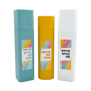 프라이밍 눌러쓰는 필기구 시리즈 / 연필 채점 슬림 색연필 샤프식 노크식 2B 리필심