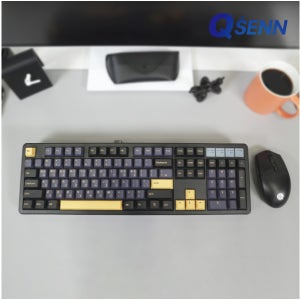 큐센 Q104 PBT 풀윤활 가스켓 유무선 기계식 키보드 사무용 저소음 커스텀 민트축