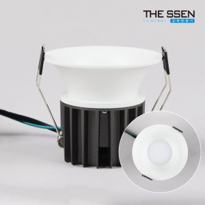 움푹 다운라이트 에코 델링 75mm(3인치) 확산형 매입등 10w