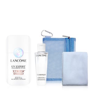 [10월] NEW UV 엑스퍼트 익스트림 쉴드 50ml 세트 (+클라리피끄 에센스 50ml, 키링 파우치 스포츠 타월 세트 증정)