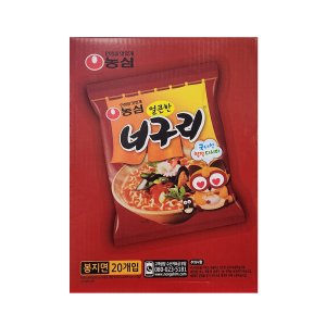 코스트코 농심 얼큰한 너구리 120g x 20개 우동라면