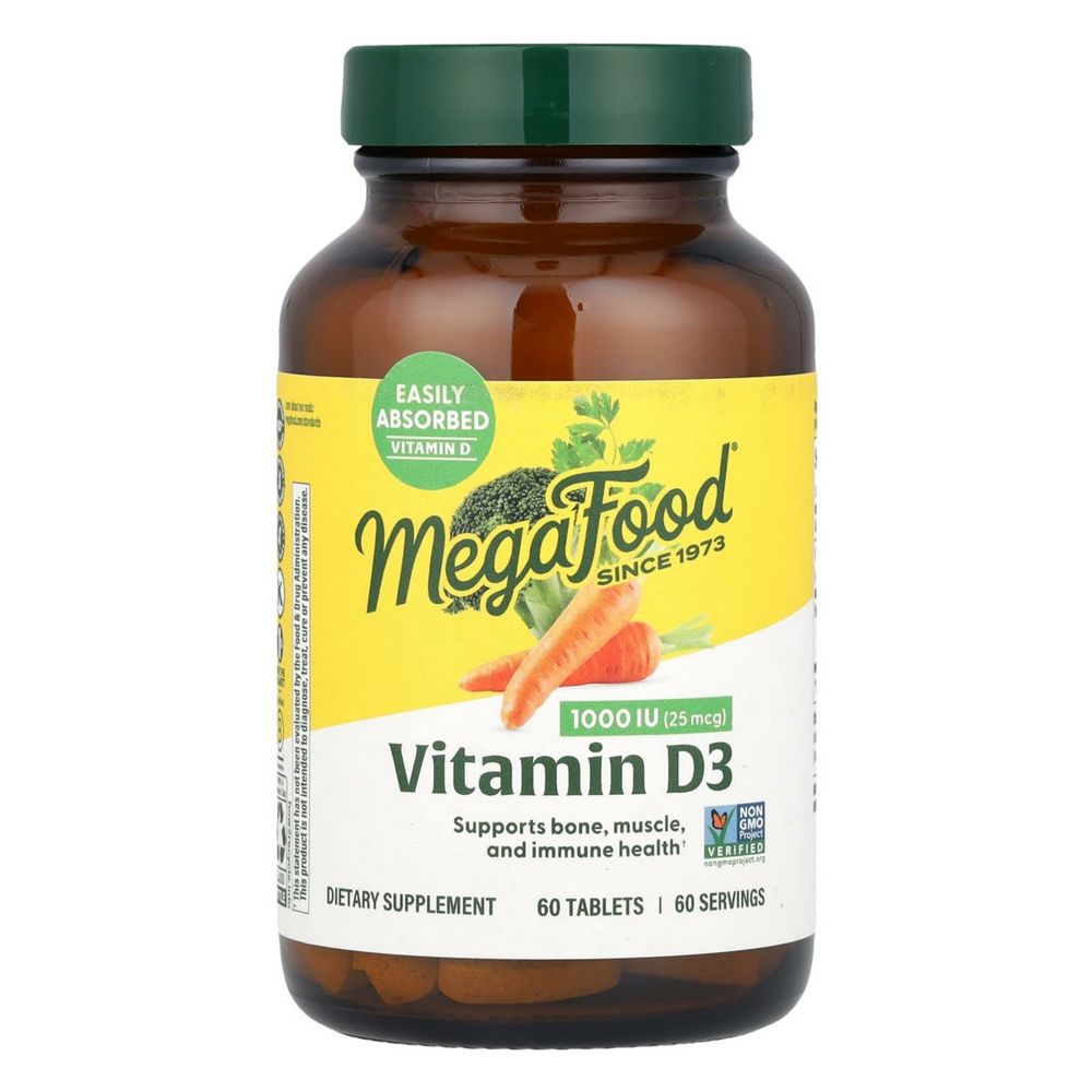 <b>메가푸드</b> MEGAFOOD <b>비타민D</b>3 25mcg 60타블렛