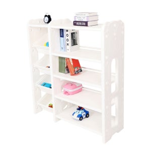 미루 프리미엄 M17 화이트 책장 장난감정리함 레고박스 스스로 정리대 인테리어 DIY