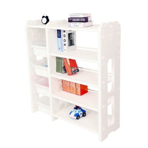 미루 프리미엄 M17 캡형 화이트 책장 장난감정리함 레고박스 스스로 정리대 인테리어 DIY