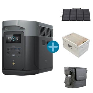 에코플로우 델타2 올인원 파워뱅크 캠핑용 차박 인산철 배터리 태양광패널