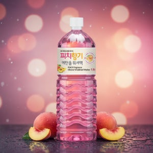 에이원 피치 향기 에탄올 워셔액 1.8L 6개 어는점 영하 25도 세정력 유리 세차