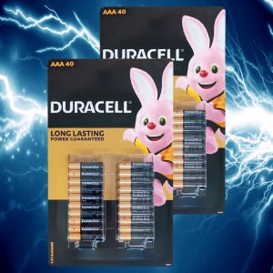 듀라셀 알카라인 건전지 AAA 40개입 5개 알카라인 LR03 1.5V 도어락 오래가는