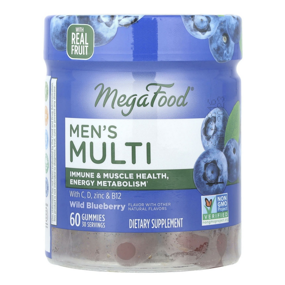 <b>메가푸드</b> MEGAFOOD <b>남성용</b> 멀티 와일드 블루베리 60구미