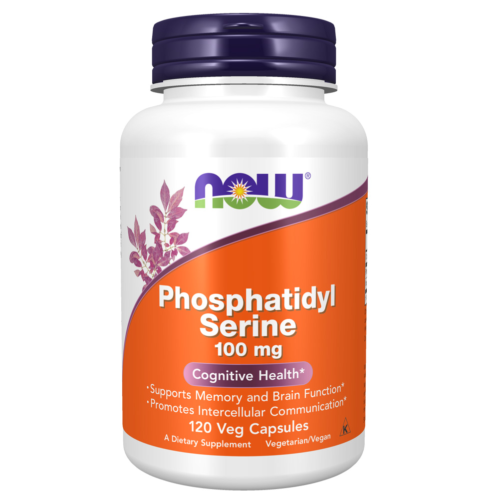 <b>나우푸드 포스파티딜세린</b> 100mg 120 베지캡슐 Phosphatidyl Serine