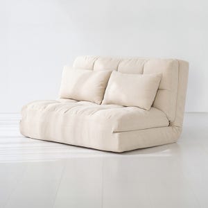 [패브릭] 앰보 2인 좌식 소파베드 1585.0556, 베이지