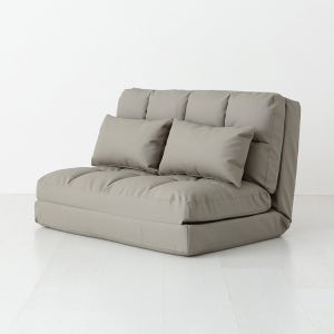 [PU] 앰보 2인 좌식 소파베드 4948.8979, 그레이
