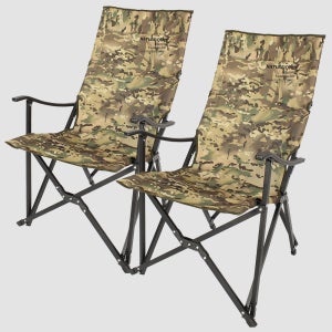 캠프빌리지 캠핑 의자 릴렉스 체어 접이식 특대 2개