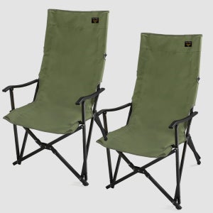 캠프빌리지 캠핑 의자 릴렉스 체어 접이식 특대 2개