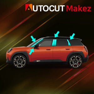 미니 에이스맨 PPF필름 A short + Long 필러 + B필러+ C필러 양쪽 부분 오토컷메이커즈