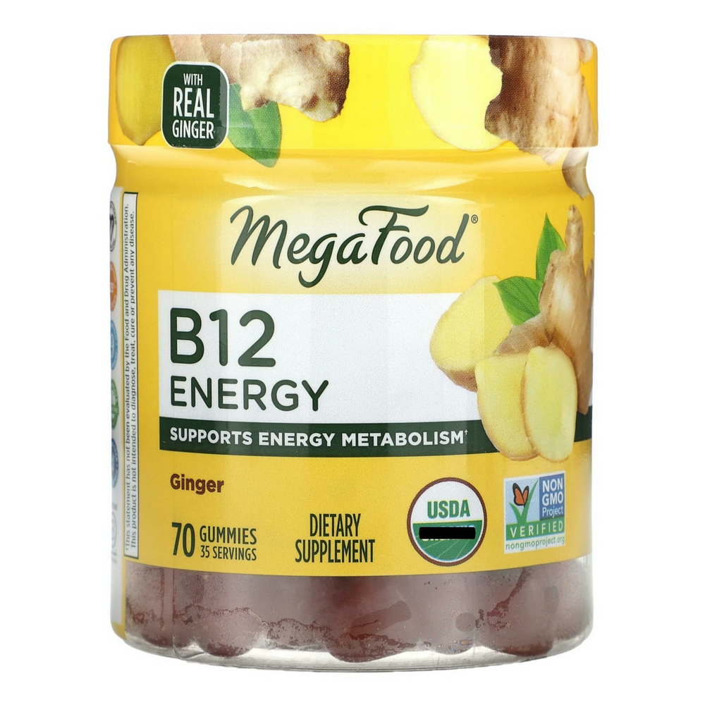 <b>메가푸드</b> MEGAFOOD <b>비타민B12</b> 에너지 진저 생강 70구미