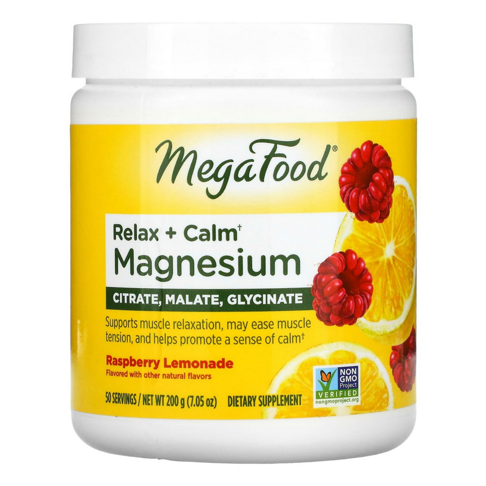 메가푸드 MEGAFOOD <b>릴렉스</b> + <b>캄 마그네슘</b> 라즈베리 <b>레모네이드</b> 7.05온즈 200g