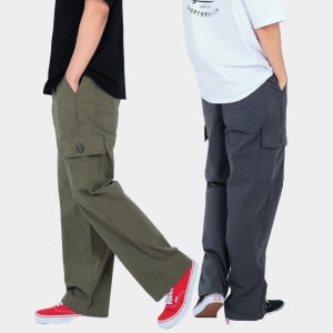 남자 여름 카고바지 워크웨어 작업 와이드 건빵바지