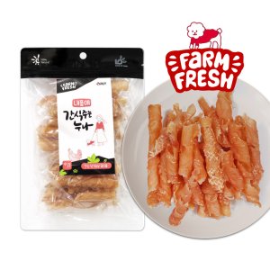 내품애 간식주는 누나 안심 닭가슴살 말이롤 180g 강아지 육포 간식
