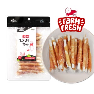 내품애 간식주는 누나 안심 닭가슴살 말이껌 180g 강아지 육포 간식